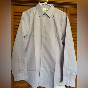 Calvin Klein Men's Light Purple Dress Shirt